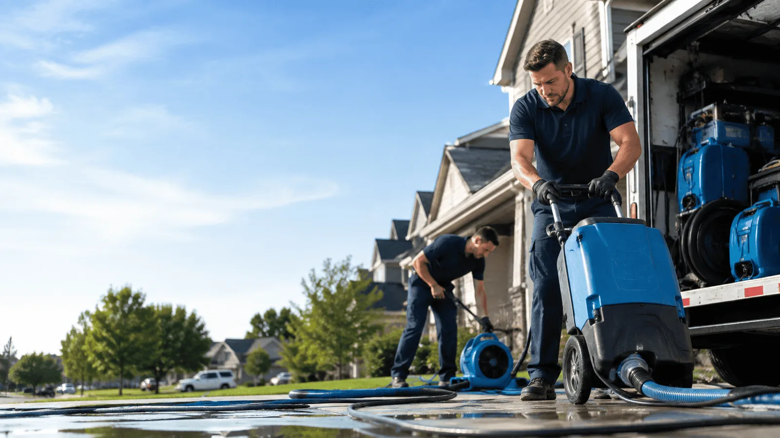 Dehumidification being performed in Highland Home, AL